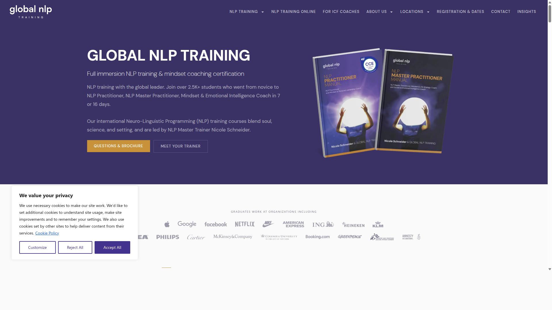 Global NLP Training website